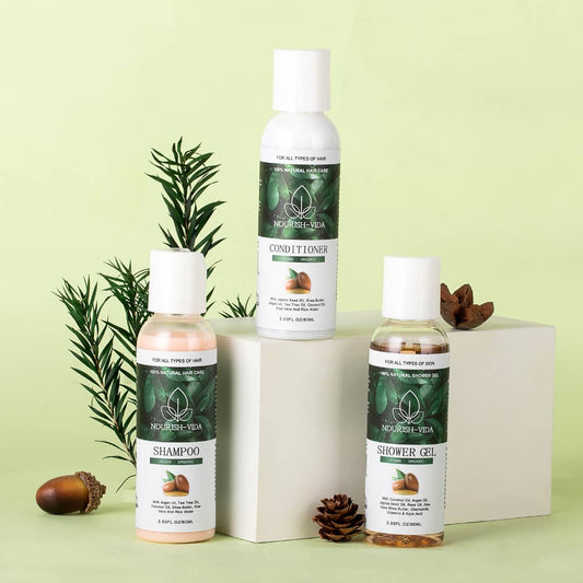 Nourish-Vida Shower Travel Kit